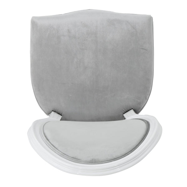 English Elm Christopher Knight Home® - Kd Dining Chair Set Of 2 - Elegant Upholstered Velvet With Iconic Round Backrest, Fluted Legs 60352.00NVLTHGRY