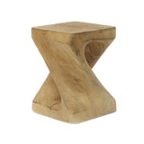 Christopher Knight Home® - Noble House - - Mgo Twist Shape Side Table, Wood-Like Texture, Natural Color