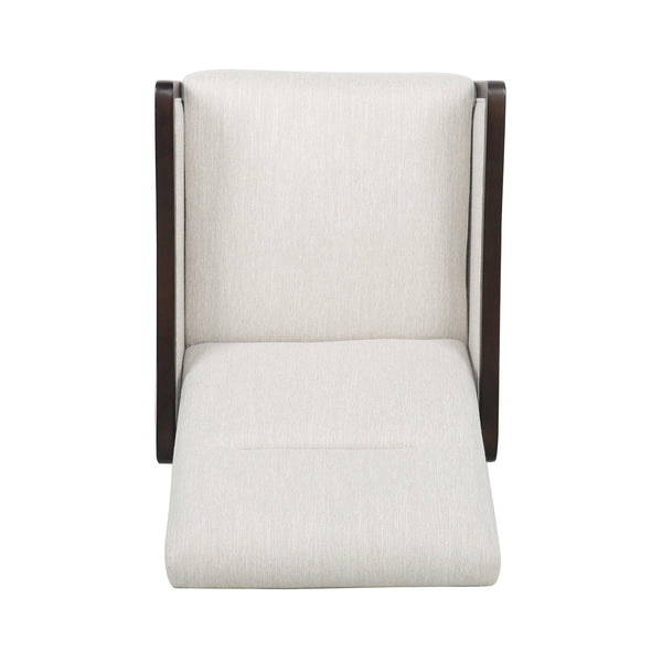 English Elm Christopher Knight Home® - Fabric Recliner Chair Mid-Century Push-Back Upholstered Armchair with Thick Cushion and Birch Frame Beige 70449.00BGE