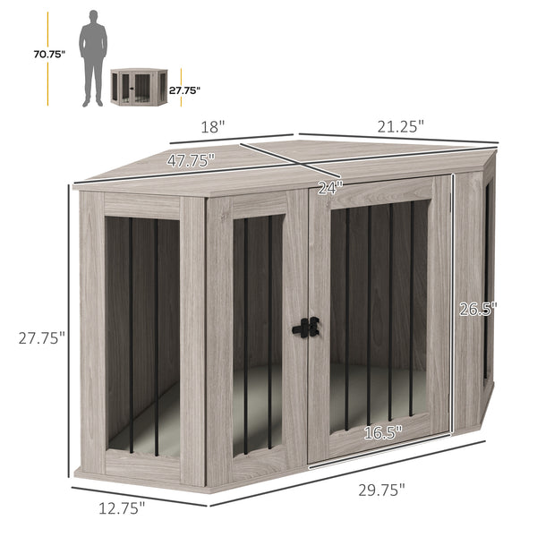 English Elm Pawhut Rolling Small Animal Enclosure with Foldable Run Zone Ramps and Feeding Accessories W2225P173784