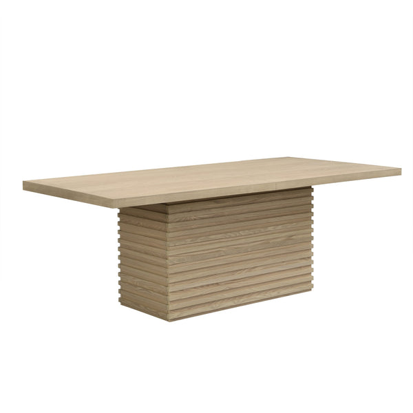 English Elm Christopher Knight Home® - Coad 84-Inch Rectangular Dining Table - Light Natural Solid Wood For Stylish Gatherings & Versatility N771P347115A_N771P347116A