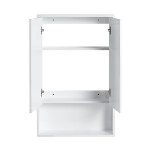 English Elm 24" Bathroom Wall Cabinet - Space-Saving Float Mount Design With Soft-Close Doors For Modern Homes W999P312052
