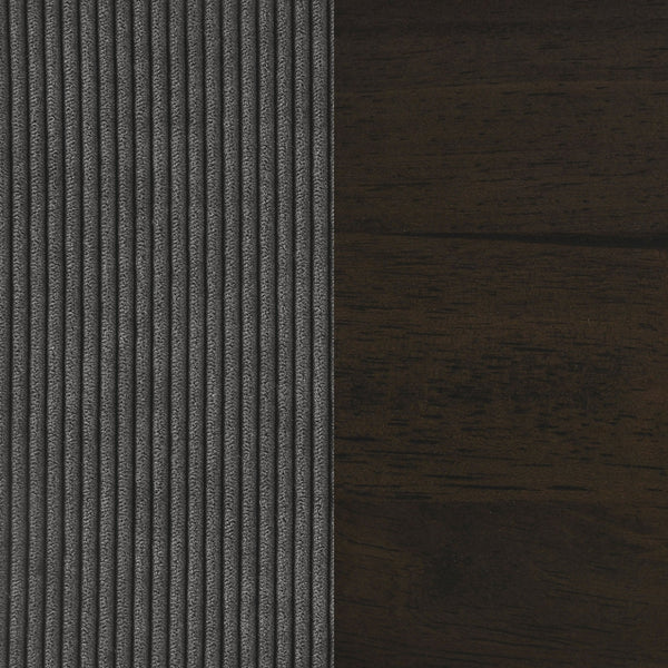 English Elm Dana Charcoal Plush Corduroy Tufted Accent Chair with Wide Track Arms Cozy Modern Living Seat (96) B062S00614