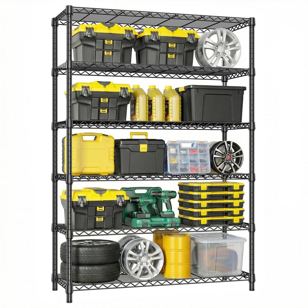 English Elm 5-shelf Heavy Duty Wire Rack Industrial Carbon Steel Garage Pantry Storage Unit W5386P445553