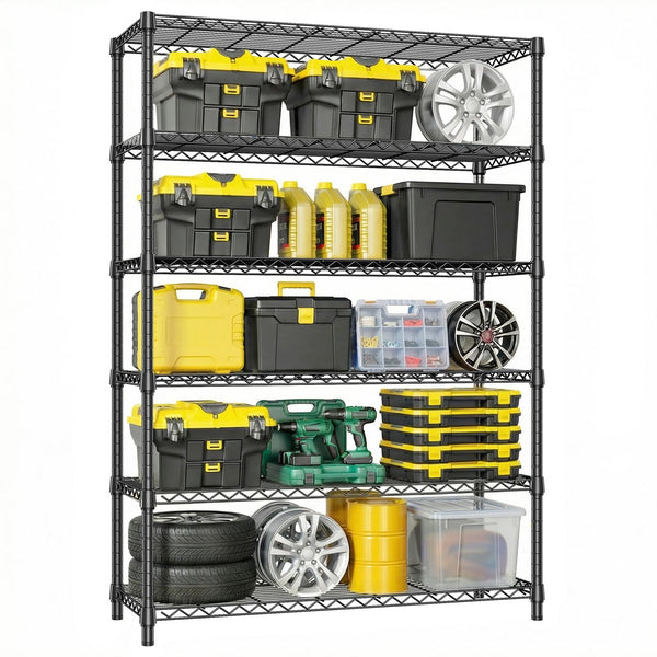 English Elm 5-shelf Heavy Duty Wire Rack Industrial Carbon Steel Garage Pantry Storage Unit W5386P445553