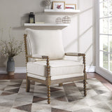 OSP Home Furnishings Fletcher Spindle Chair Linen