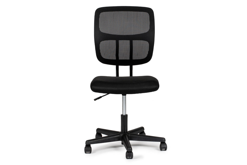 English Elm Elegant Mesh Office Chair Black Breathable Ergonomic Desk Seat with Height Adjustment, Wheels, Supportive Comfort HS00F1677-ID-AHD