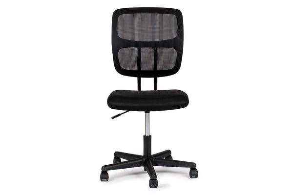 English Elm Elegant Mesh Office Chair Black Breathable Ergonomic Desk Seat with Height Adjustment, Wheels, Supportive Comfort HS00F1677-ID-AHD