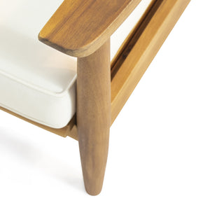 English Elm Christopher Knight Home® - Patio Loveseat & Coffee Table Set - Minimalist Acacia Wood Frame With Water-Resistant Cushions 68628.00BGE