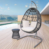 Milano Hanging Chair in Echo Ash w/ Self Welt SW4101-HC-EASH-STKIT Sunset West