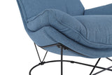 OSP Home Furnishings Ryedale Lounge Chair Blue