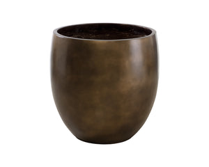 Sunpan Aster Planter – Contemporary Antique Bronze Finish for Stylish Indoor & Outdoor Botanical Displays Large - 33.75W x 33.75D x 33H