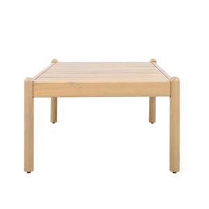 English Elm Outdoor Solid Acacia Slatted Coffee Table Patio Deck Low Profile Teak Finish N768P361446L