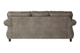 English Elm Leinster Faux Leather Upholstered Nailhead Sofa