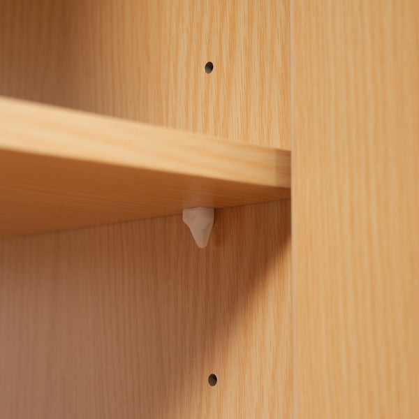 English Elm [video]59.3 Inch Wall Mounted Double Sink Vanity Wood Grain Mdf Soft Close Storage N729P000013O