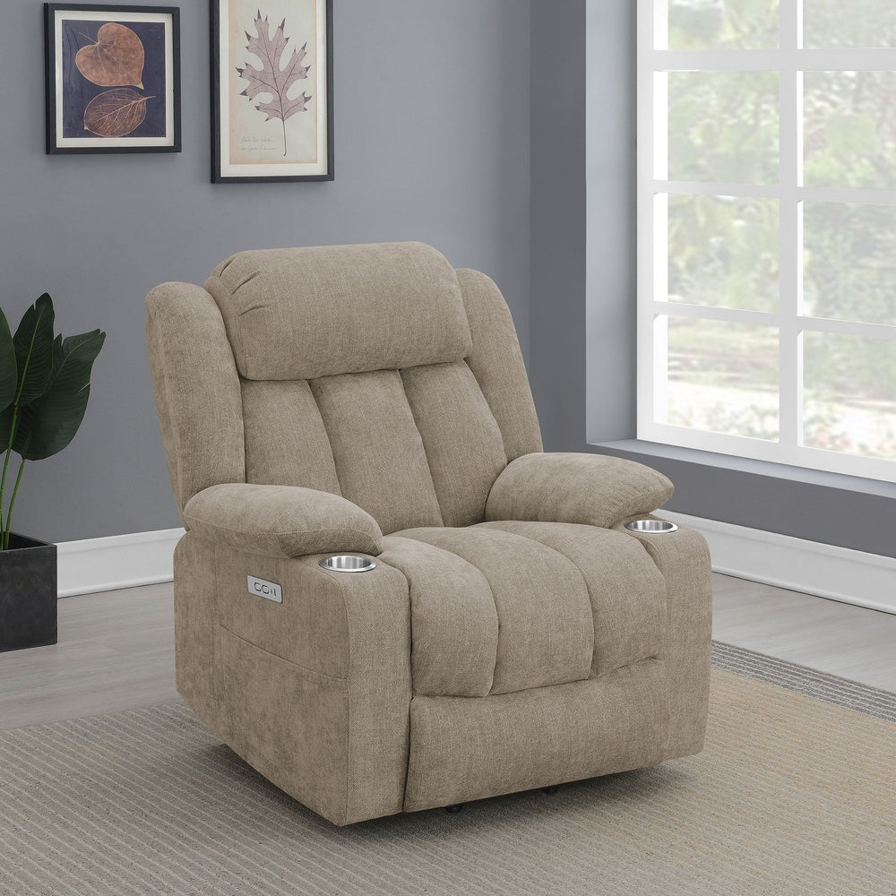 English Elm Beca Power Lift Recliner Polyester Upholstered Tufted Chair with Usb Port B062P472465