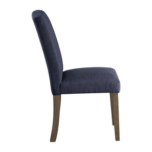 OSP Home Furnishings Everly Dining Chair  - Set of 2 Navy