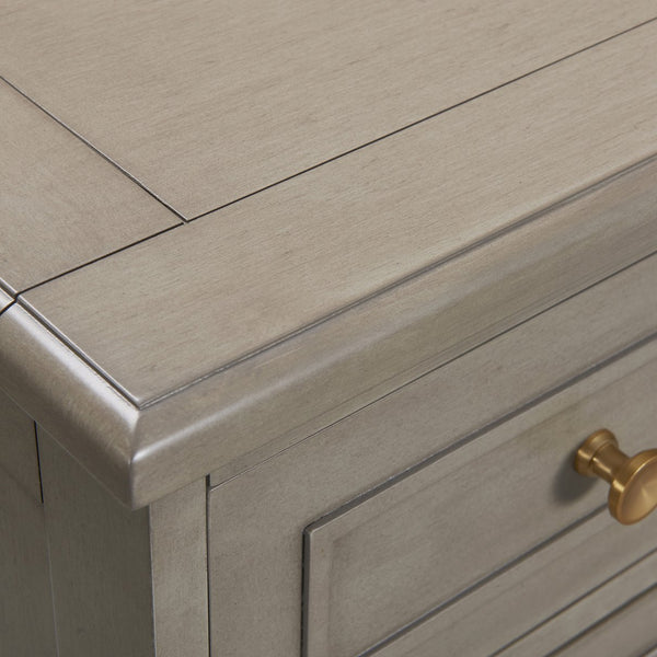 English Elm Jennifer Taylor Home - Dauphin Handpainted Entryway Storage Cabinet with Bamboo Motif, Grey Cashmere Wood, 46x20x46 B2719P238531