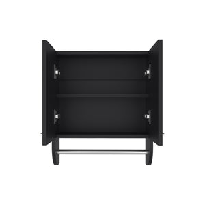 English Elm Medicine Compact Wall Cabinet with Mirror Door, Engineered Wood Storage, Durable, Space-Saving Design Black 21.26 L x 11.42 W x 3.54 H B097P250853