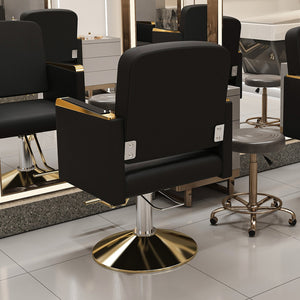 English Elm Hydraulic Salon Chair with Foot Pump Swivel Base for Barber Tattoo Spa Use W2700P410956