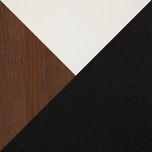 English Elm Dakota-Charlotte Contemporary 5-Piece Dining Set - Chic White Metal & Bamboo Table With Charcoal Seats B202S01489