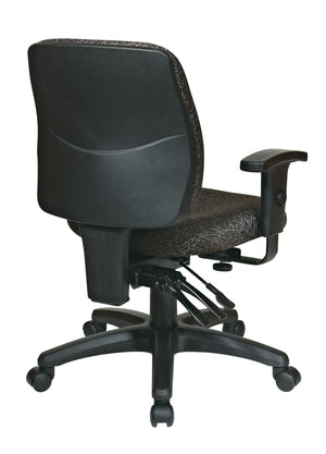 OSP Home Furnishings Mid Back Ergonomic Office Chair with Lumbar Support and Pneumatic Height Adjustment 33327-30