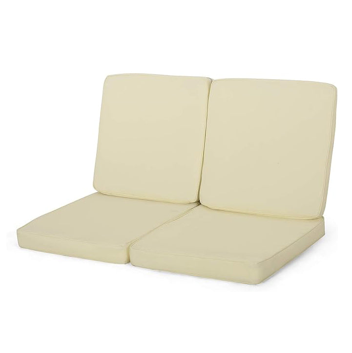 English Elm Christopher Knight Home® - Carolina Club Chair Cushion Set - Cream, Weather-Resistant Comfort For Outdoor Living, Set Of 2 N775P270212C