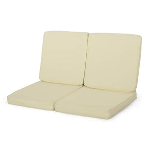 English Elm Christopher Knight Home® - Carolina Club Chair Cushion Set - Cream, Weather-Resistant Comfort For Outdoor Living, Set Of 2 N775P270212C