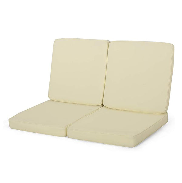 English Elm Christopher Knight Home® - Carolina Club Chair Cushion Set - Cream, Weather-Resistant Comfort For Outdoor Living, Set Of 2 N775P270212C