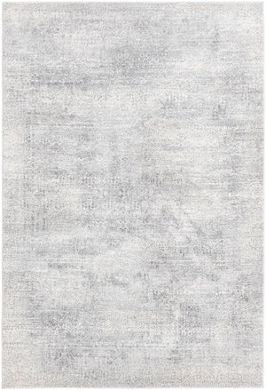 Unique Loom Finsbury Sarah Machine Made Abstract Rug Gray, Ivory 5' 3" x 8' 0"