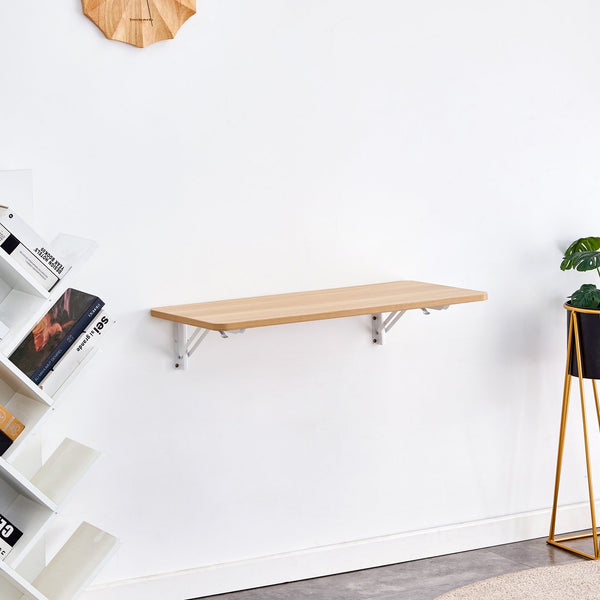 English Elm Laundry Wall Mounted Folding Table – Space-Saving Design, Perfect For Home Office, Kitchen & More! W3226P278937