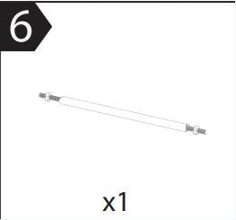English Elm P6 Replacement Part for Two Person Wicker Rattan Freestanding Hanging Egg Chair Assembly Brown W969P420024