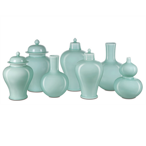 Celadon Green Maiping Jar - Exquisite Handcrafted Porcelain Decor with Lustrous Finish and Style