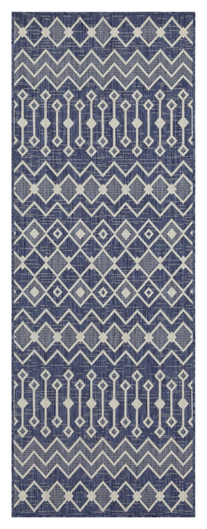 English Elm Sunshine Blue 7 Ft. 10 In. X 10 Ft. 3 In. Indoor/Outdoor Area Rug - Durable, Stain Resistant & Stylish B186P198907-GIGA