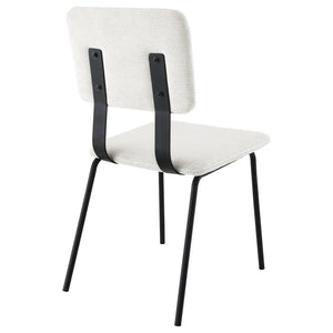 English Elm Darby Pu Leather Dining Side Chairs Set of 2 with Chrome Frame Modern Kitchen B062P440462