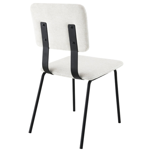 English Elm Darby Pu Leather Dining Side Chairs Set of 2 with Chrome Frame Modern Kitchen B062P440462