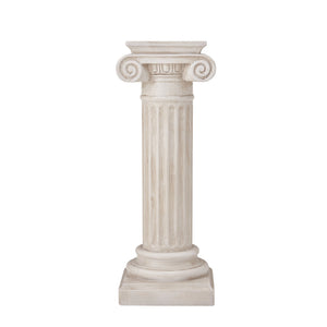 English Elm 39.3-inch Handcrafted Classical Column Pedestal for Entryway or Living Room Decor N772P389406W