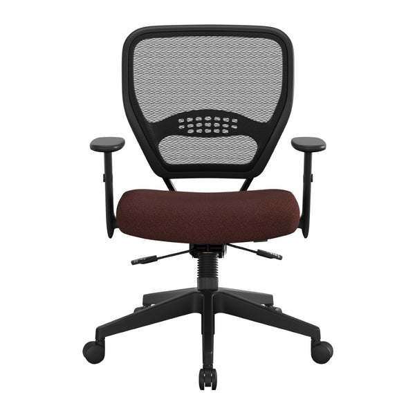 OSP Home Furnishings Air Grid Ergonomic Mesh Office Chair with Lumbar Support and Greenguard Certified Airflow Icon Burgundy 5500SL-227