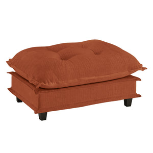 English Elm 73 Chenille Modular Sectional Sofa Deep Seat Cushions Casual Luxe Living Room Orange W714P448405