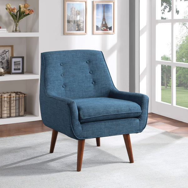 OSP Home Furnishings Blue Rhodes Chair Blue