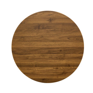 English Elm Round Faux Marble Tulip Pedestal Dining Table Mid Century Modern for Small Bistro Spaces Gold,Walnut W2920P402830