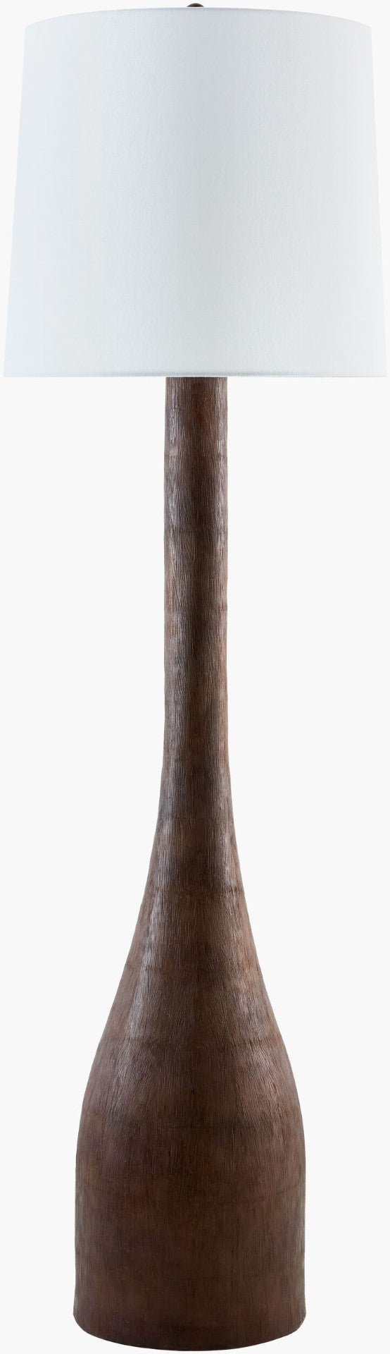 Livabliss Fonce Traditional Linen Shade Floor Lamp Warm Glow for Living Room Seating Areas FCE-006