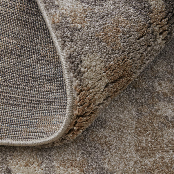 Feizy Rugs Skyview Collection Abstract Polypropylene Rug – Plush Texture, Contemporary Design For Elegant Spaces Brown,Tan,Ivory Polypropylene Skv39qbfivybrnj00