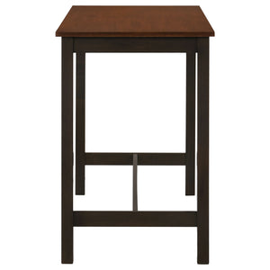 English Elm Robbie Modern-Farmhouse 4-Piece Counter Height Dining Set with Bench & Stools in Chestnut Brown, Compact Retro Style B062P351437