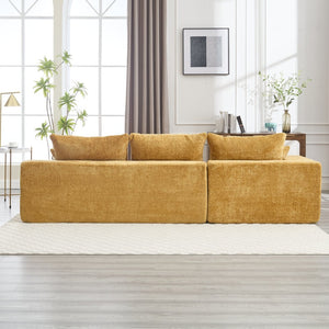 English Elm United L-Shaped Chenille Sofa - Plush Comfort, Spacious Seating, And No Assembly Required For Your Home W1568S00121-GIGA