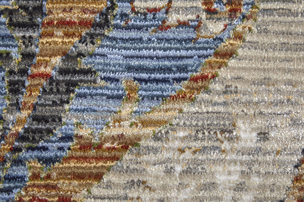 Feizy Rugs Melrose Turkish-crafted Area Rug - Durable, Stain-resistant Textured Weave With Elegant Florals Ivory,Red,Gray Polypropylene,Polyester,Viscose Mel39p2fgryrsth04