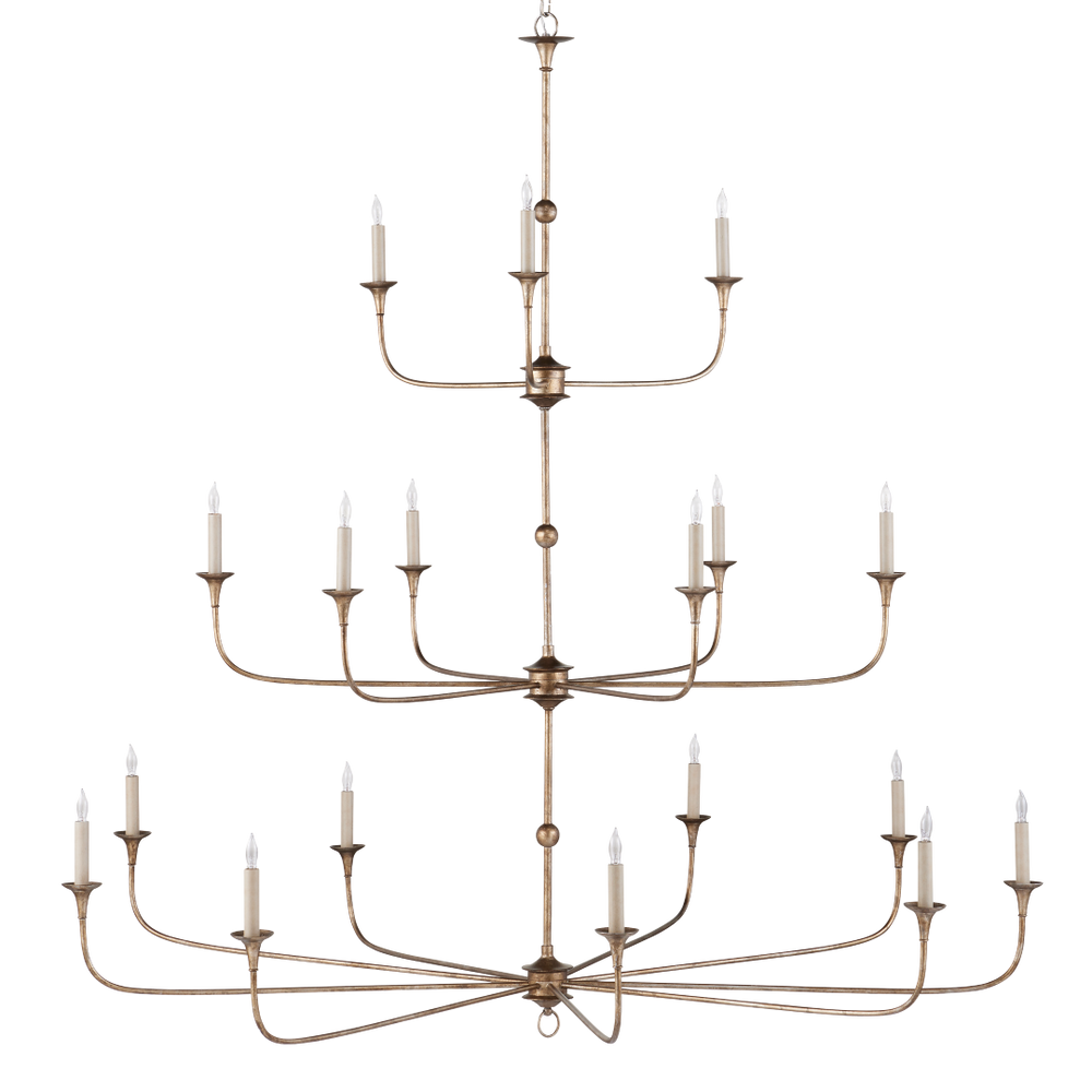 Nottaway Bronze Grande Chandelier - Elegant Pyrite Finish, Adjustable Height for Traditional Spaces