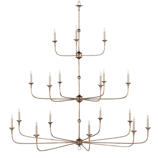 Nottaway Bronze Grande Chandelier - Elegant Pyrite Finish, Adjustable Height for Traditional Spaces