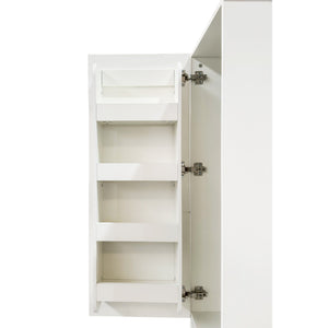 English Elm Kitchen Pantry Cabinet with Drawers Shelves Melamine Finish Tall Narrow Storage W331P412365