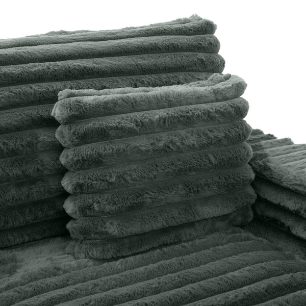 English Elm Oversized Double Chaise Lounge Sofa Bed – Plush Cloud Couch With Usb Ports, Cup Holders & Pillows N719S002110R-GIGA